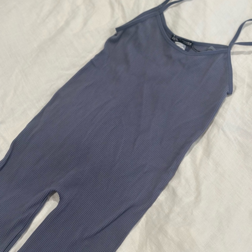 Zara Blue Chemise Soft Spaghetti Straps Sleepwear